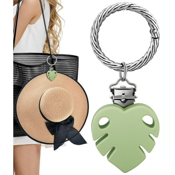 YATOISUR Clip para sombrero - Soporte para sombrero para viaje en bolsa - Clip de silicona para sombrero manos libres para bolso equipaje - Protege el sombrero contra caídas