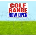 thumbnail image 1 of Golf Range Now Open (18" x 24") Yard Sign, Includes Metal Step Stake, 1 of 6