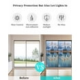 thumbnail image 4 of Window Privacy Film Grey Mountain Stained Glass Window Film Decorative Sun Block Window Cover Modern Art Forest Lake Window Clings Static Adhesive Sticker for Bathroom 35.4"x78.7", 4 of 7