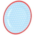 thumbnail image 4 of Dinner Plate, Practical Reusable Salad Plate Small  For Condiments Candies, Snacks For Fruits Desserts, Cakes And Salads Light Blue Dot,Light Blue Grid,Red Dot,Red Grid,Dark Blue, 4 of 8