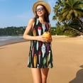 thumbnail image 3 of Disketp Colorful Fishing Lures para Vestido sin Mangas para Mujeres, Vestidos de Verano para Mujeres, Casual y Holgado para la Playa, 3 of 7