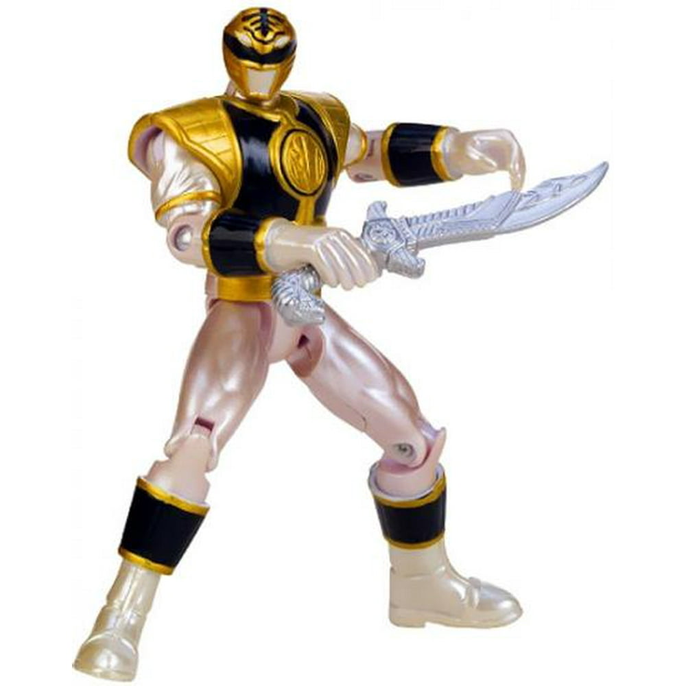 power rangers metallic force mighty morphin white ranger action figure - Walmart.com - Walmart.com