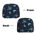 thumbnail image 6 of Kdxio Beautiful Butterflies Pattern Print 2 Piece Car Head Rest Covers Set Auto Front/Rear Seats Headrest Cover Universal Fit Most Cars,Sedan, SUV, 6 of 9