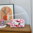 thumbnail image 1 of Bolsa de cosméticos de Hello Kitty Sanrio Kuromi Stitch, bolsa de almacenamiento portátil de dibujos animados de gran capacidad, linda chica, a prueba de agua, buen aspecto, regalo, 1 of 5