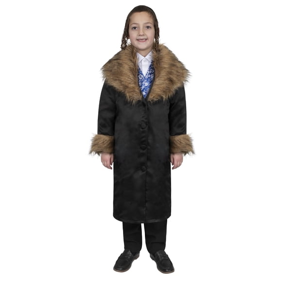 Abrigo de rabino Costume Dress Up America con pelo para niños