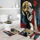 thumbnail image 5 of NEWSUYAA - Juego de cortinas de ducha con decoración de Halloween, alfombrillas antideslizantes y alfombrillas de baño, cortinas de bañera de Pesadilla antes de Navidad con 12 ganchos, decoración de, 5 of 7