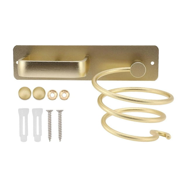 Support de rangement pour sèche-cheveux et lisseur en aluminium, décoration d'intérieur