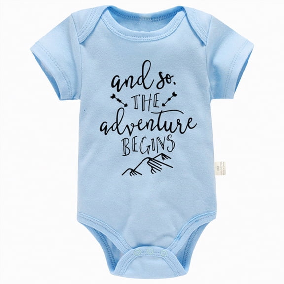 Kogui Baby Girl Clothes Summer Funny Baby Bodysuits Infant One-piece Baby Bodysuit Funny Baby Romper 0 3 6 9 12 18 24 Months (Blue,0-3 Months)