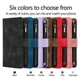 thumbnail image 2 of Luxury Wallet Multi Card Flip Magnetic Zipper Leather Case For Samsung Galaxy S24Ultra S23 S22 Ultra S21Ultra S20 S23FE S21FE S20FE Note20 A15 A25 A35 A55 A14 A34 A54 A13 A53 A73 A12 A50 A52 A72 Case, 2 of 16