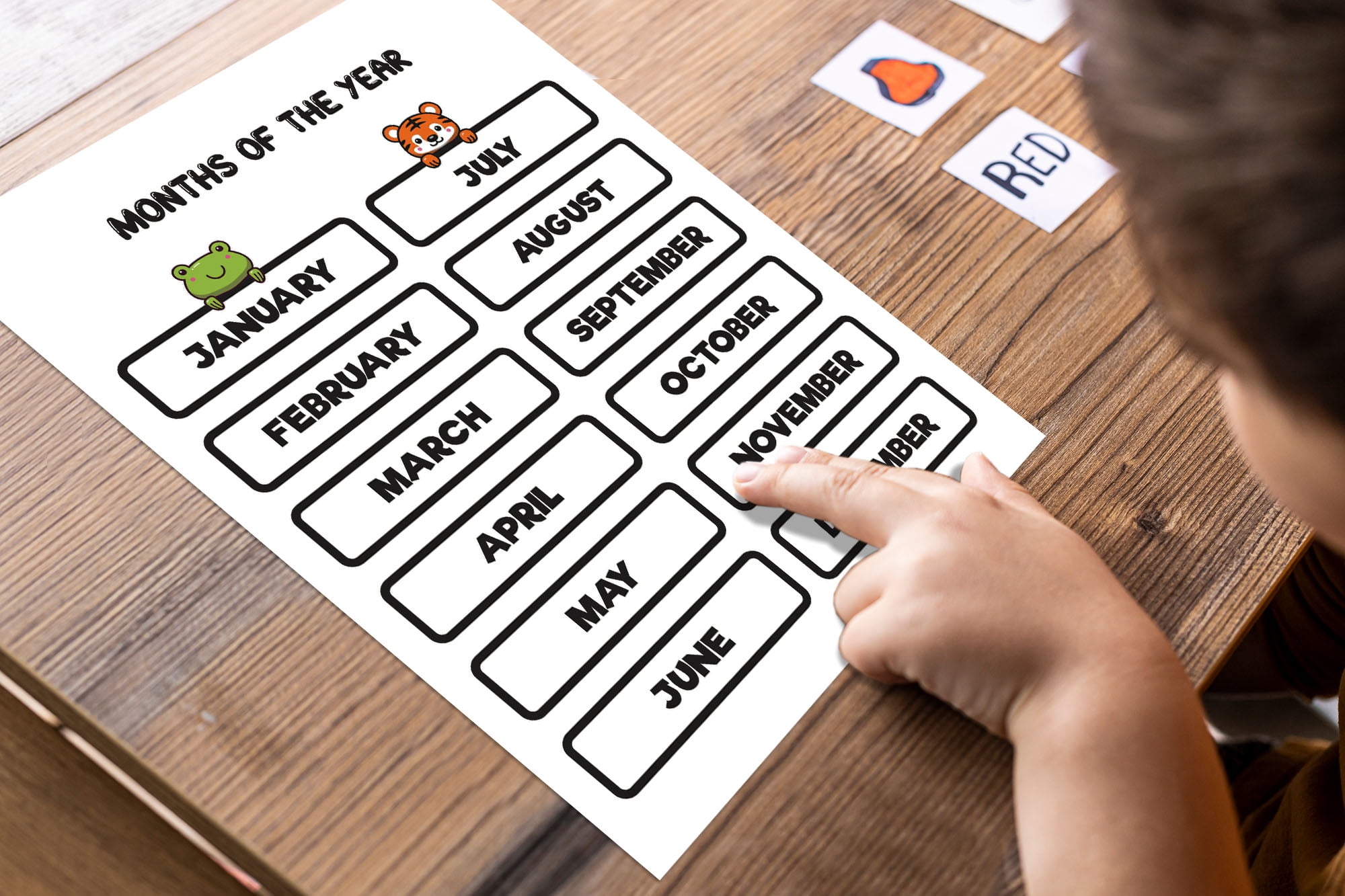 Traceease 10 Educational Posters for Classroom Decor & Kindergarten Homeschool Supplies Baby, Laminated Preschool Learning Chart Materials - Alphabet, Number 1-10, Part Of The Body, Seasons
