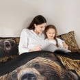 thumbnail image 5 of Feelyou Bear Adult Queen Comforter Set, Woodland Wildlife Bedding Comforter Set, 3 Pieces, 5 of 8