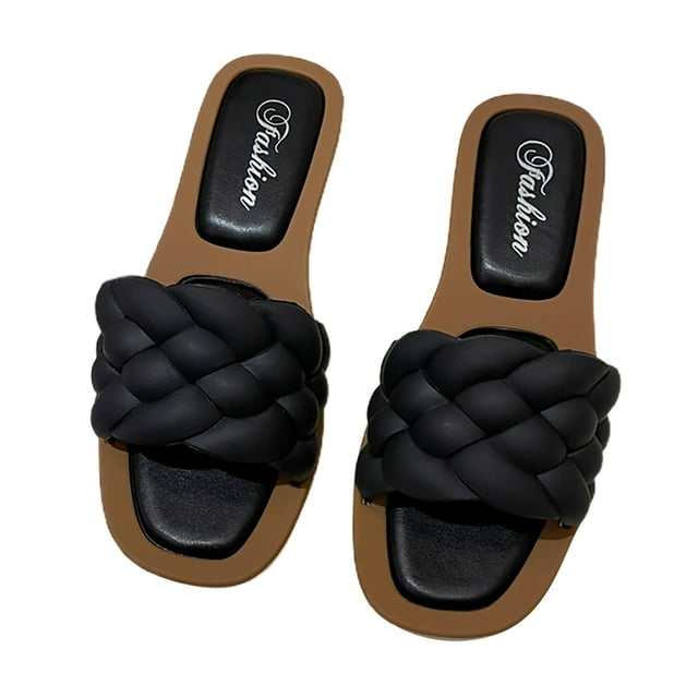 Women Open Toe Slippers: Nonslip Fashion House Outdoor Slippers Summer Sandals