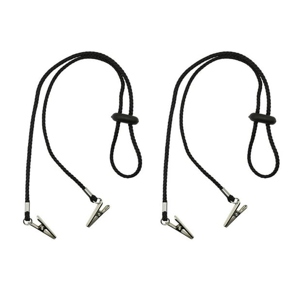 Clip de Servilleta Ajustable Perfecl Soporte de Toalla de Papel 2 Piezas Negro 62CM