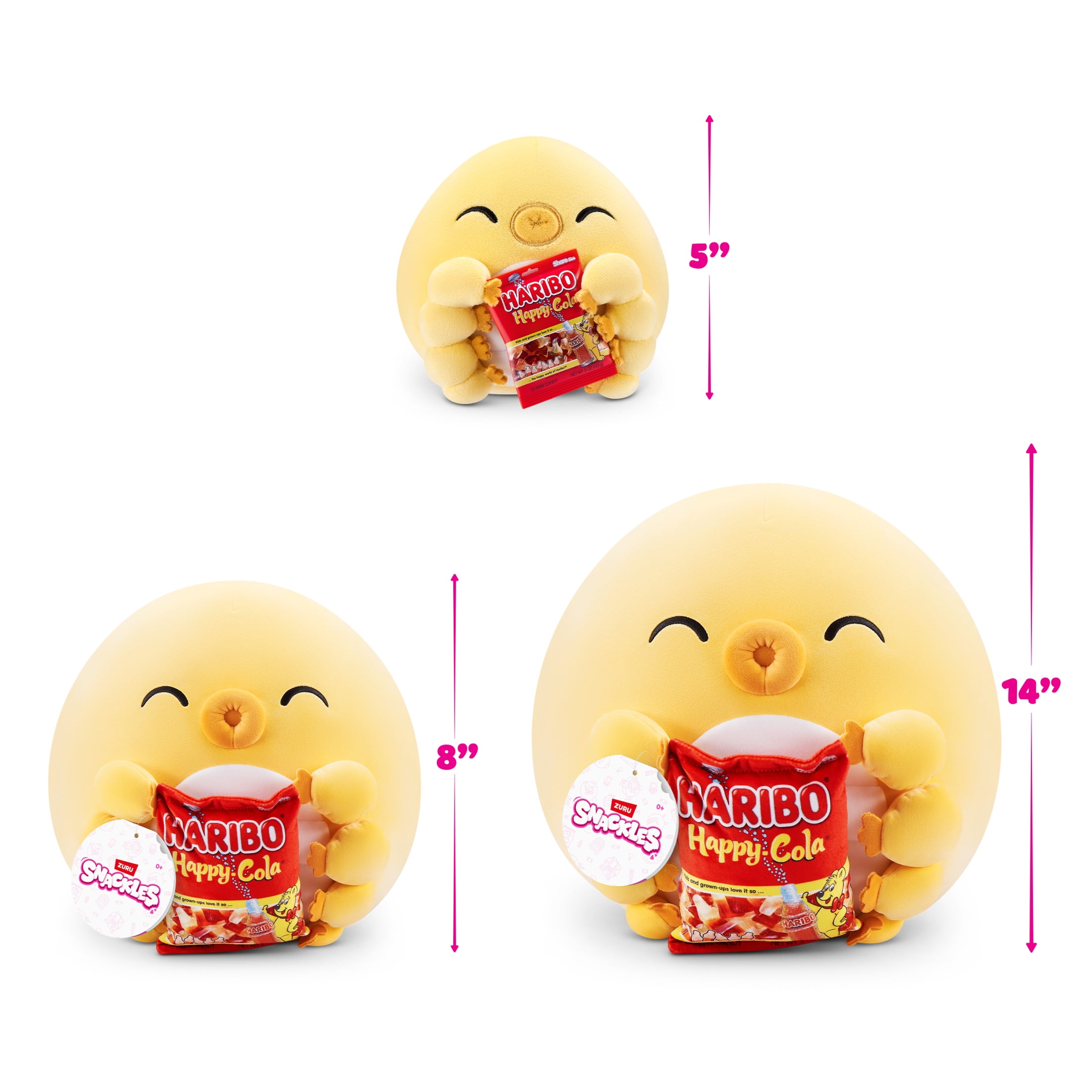 Snackles Peluche série 3 14 pouces sous licence de ZURU (Sea bear w/Haribo) de ZURU, Peluche avec licence accessoires Snack Brand