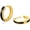 C-Gold-Single Stripe, variant on Leander Hoop Earrings Men, Sterling Silver, Birthday Summer Gift for Men, 14K/White Gold Plating, Hypoallergenic, Curved Face Hip Hop Rapper, Jewerly for Women