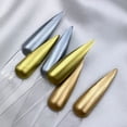 thumbnail image 5 of GOLD CHROME NAIL MIRROR POWDER EFFECT Pigment NAILS New Trend Magic Dust, 5 of 5
