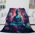 thumbnail image 4 of Blanket Ultra Soft Warm All Season Decorative Fleece Colourful Art Styles, 4 of 7