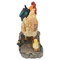 thumbnail image 2 of Design Toscano QL56974 Poulets Pont de la Statue de Jardin Perché, Pleine Couleur, 2 of 5