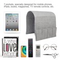 thumbnail image 3 of Armchair Caddy 6 Pocket Armrest Organizer Remote Control Holder for Recliner (Coffee), 3 of 10
