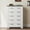 Black and White, variant on Homall Modern 5-Drawer Dresser Chest, Storage Cabinet Organizer with Handles for Bedroom, Living Room, Closet, Hallway,Black