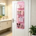 thumbnail image 6 of Over the Door Hanging Storage Organizer Bag with 4 Large Compartments, Foldable Fabric Closet and Bedroom Door Organizer for Dorm, Apartment and Small Spaces, 6 of 6
