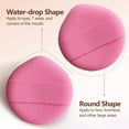 thumbnail image 3 of 2 pcs water-drop shape soft cotton powder puffs,beauty makeup puff for Foundation, 3 of 5