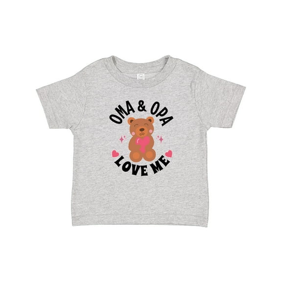 Inktastic Oma and Opa Love Me Grandchild Bear Girls Baby T-Shirt
