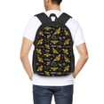 thumbnail image 6 of Balery Hohey Bee Golden Embroidery Backpack for Men and Women - Durable 600D Oxford Cloth -Large Capacity, Water-Resistant School, Travel, and Hiking Bag, 6 of 9