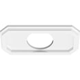 thumbnail image 4 of Ekena Millwork CMP12X6ED-04000 4 in. ID x 4 in. Rectangle Emerald Architectural Grade PVC Contemporary Ceiling Medallion, 4 of 4