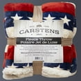 thumbnail image 6 of CARSTENS, INC. Ultra Premium Super Soft Plush Sherpa Fleece Oversized Throw Blanket 54" x 68", Americana, 6 of 7