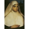 thumbnail image 3 of Julio Romero De Torres 11x14 Black Modern Framed Museum Art Print Titled - Nun (1911), 3 of 5