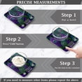 thumbnail image 3 of High Precision Digital Kitchen Scale Tempered Glass Food Scale Multifunction Scale Small Kitchen Appliances Peacock Feathers Pattern, 3 of 7
