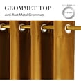 thumbnail image 3 of SUSIELADY Blackout Velvet Curtains, Thermal Insulated, Noise-Reducing, Soundproof, Light-Blocking, Room Darkening Drapes, 2 Panels, Grommet for Living Room & Bedroom, 52 x 90 in, Mustard Yellow, 3 of 8