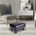 thumbnail image 5 of Modern Small Faux PU Leather Footstool Ottoman Footrest Stool Seat Chair Foot Stool,Black, 5 of 11