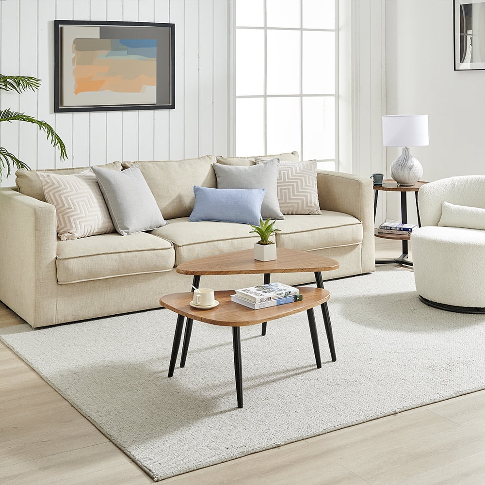 Aurora Asymmetrical Modern Oval Teardrop 2 Piece Semi-Nested