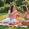 thumbnail image 2 of Agnes Orinda Women's Plus Size Gingham Tops Plaid Peplum Button Decor V Neck Short Sleeve Casual Babydoll Blouse 1X Pink, 2 of 8