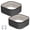 Dark Grayx2 2*2*1 ft, variant on Galvanized Raised Garden Bed – Metal Planter Box with Open Base & Rubber Edge