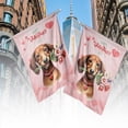 thumbnail image 4 of Happy Valentine's Day Dachshund holding flowers House Flag 28x40in Double Sided Wiener Dog Lover Gifts Idea Outdoor Decor - 3005, 4 of 5