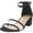 Black, variant on Sugar Womens Noelle Open Toe Ankle Strap Heel Sandals