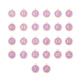 thumbnail image 1 of Sonducket 26 piezas de abalorios con letras iniciales, colgante hecho a mano, abalorio de aleación de doble cara, pendiente artesanal DIY con accesorios Ropa, zapatos y accesorios Miscelánea Violeta Sonducket AP010311-02, 1 of 6