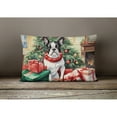 thumbnail image 3 of Carolines Treasures DAC1280PW1216 16 x 12 in. Unisex Boston Terrier Christmas Fabric Decorative Pillow, 3 of 4