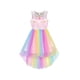 thumbnail image 1 of Vestido de Niña de Flores Unicorn Arcoíris Concurso Princesa Fiesta 4 Años, 1 of 7
