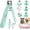 Green, variant on 2-in-1    &   Clippers Trimmers for Large Medium Small Dogs Cats Pets Claw Trimmer with LED Lights (White)
