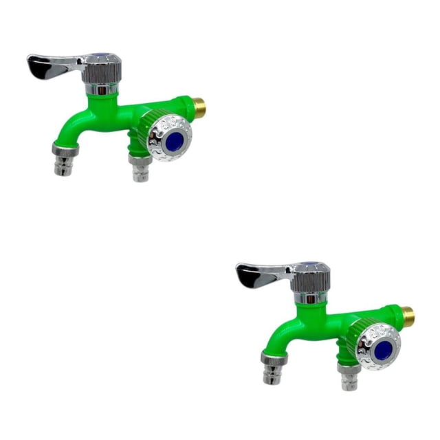 Toystoory Grifo de lavadora, arandela de doble salida, grifo de agua, repuesto resistente a la temperatura, conector desviador extraíble Type4 NO4