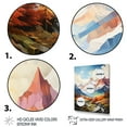thumbnail image 3 of Designart "Summer Peaks The Sharp Beauty of Mountains II" Cottage Floater Framed Wall Decor, 3 of 7