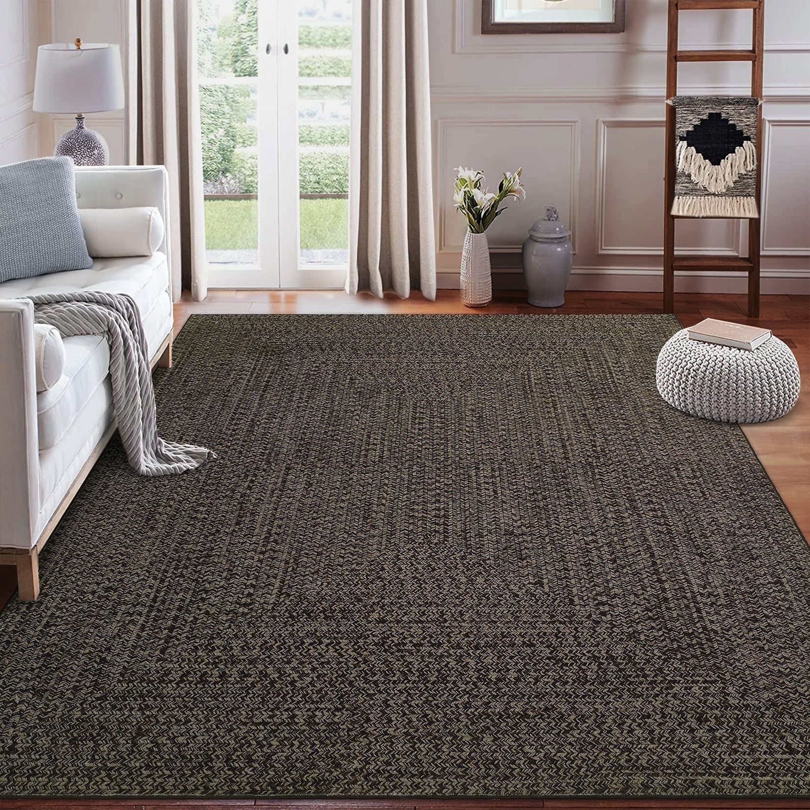 Tapis de couloir lavable antidérapant pour entrée et salon, design polyvalent