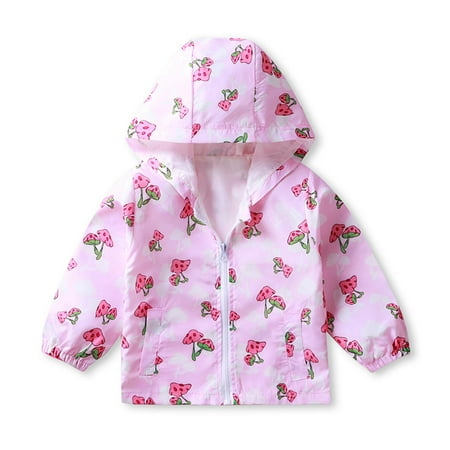 

Gifts for Christmas Bidobibo Kids Baby Boys Girls Warm Hooded Jacket Autumn Winter Long Sleeve Cute Print Outwear Windproof Coat Infant Toddler Hoodie Zip-up Jacket Clothes