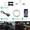 2in1 2m USB, variant on App Controlled RGB Flexible EL Neon Wire Lights, 12V Multi-Color LED Atmosphere Strip Lighting, Cuttable Bendable Interior Neon Decor Lamp, Waterproof Ambient LED Strip Light for Car Cabin, Home Bedr