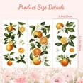 thumbnail image 5 of Rub on Transfer Decals for Furniture Crafts 6"x12" 3Pcs Orange Waterproof UV Transfer Decals Sticker for Dresser Glass Porcelain Wood Kitchen Refrigerator Decor, 5 of 9