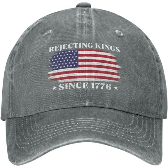 Rejecting King Since 1776 Hat Men Women Trucker Hat Dad Baseball Cap
